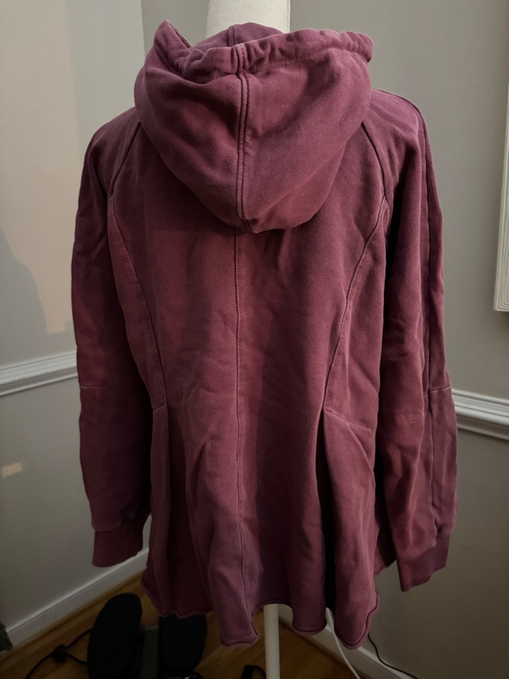 Pilcro Dusty Mauve Hooded Crewneck Sweater Size M - Picture 4 of 8